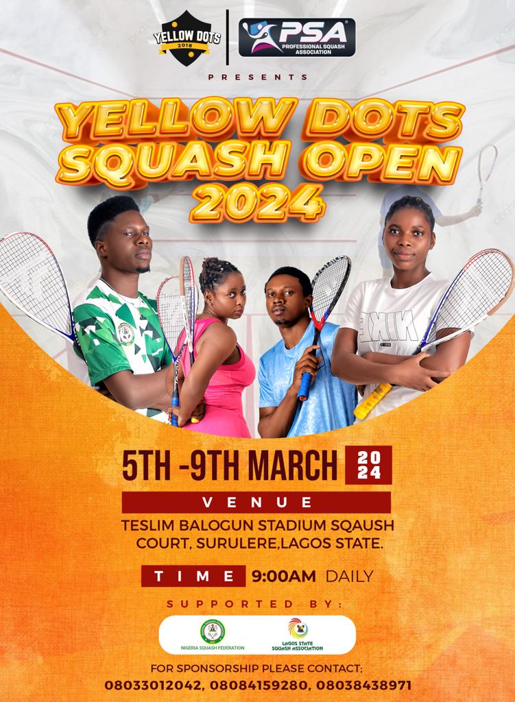 Yellow Dots Squash Open
